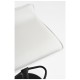 Taburete Tom Black Blanco de polipiel