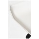 Taburete Tom Black Blanco de polipiel