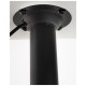 Taburete Tom Black Blanco de polipiel