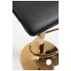 Taburete Tom Golden Negro de polipiel