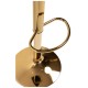 Taburete Tom Golden Negro de polipiel