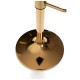 Taburete Tom Golden Negro de polipiel