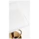 Taburete Tom Golden Blanco de polipiel