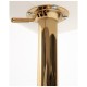 Taburete Tom Golden Blanco de polipiel