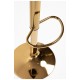 Taburete Tom Golden Blanco de polipiel