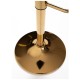 Taburete Tom Golden Blanco de polipiel