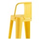 Taburete Meyer Respaldo 100 cm Amarillo Cuarzo de acero reforzado