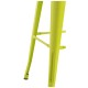 Taburete Meyer Respaldo 100 cm Verde Flora de acero reforzado