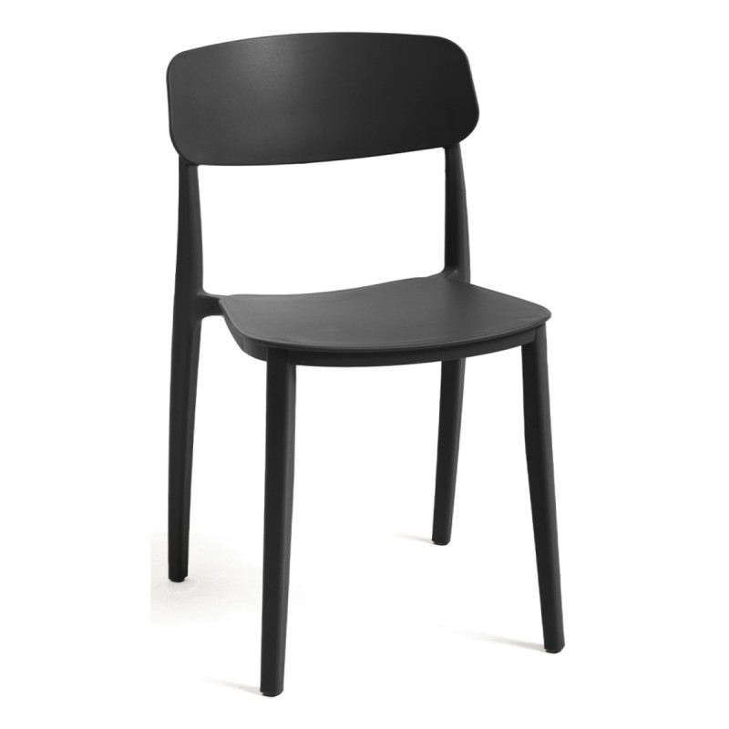 Silla Rim Negro de polipropileno