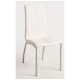Silla Miret Polipiel Blanco de acolchado. tapizado en piel sintética