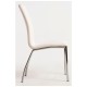 Silla Miret Polipiel Blanco de acolchado. tapizado en piel sintética