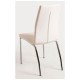 Silla Miret Polipiel Blanco de acolchado. tapizado en piel sintética