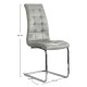 Silla Cumby Vintage Gris claro de polipiel