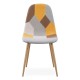 Silla Leo Patchwork Amarillo de tela (poliéster transpirable)