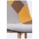 Silla Leo Patchwork Amarillo de tela (poliéster transpirable)