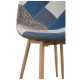 Silla Leo Patchwork Azul de tela (poliéster transpirable)