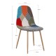 Silla Leo Patchwork Patchwork Clear de tela (poliéster transpirable)