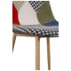 Silla Leo Patchwork Patchwork Clear de tela (poliéster transpirable)