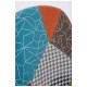 Silla Leo Patchwork Patchwork Clear de tela (poliéster transpirable)