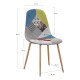 Silla Leo Patchwork Patchwork colores de tela (poliéster transpirable)