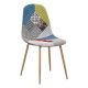 Silla Leo Patchwork Patchwork colores de tela (poliéster transpirable)
