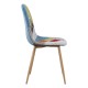 Silla Leo Patchwork Patchwork colores de tela (poliéster transpirable)