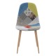 Silla Leo Patchwork Patchwork colores de tela (poliéster transpirable)