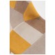 Silla Mona Patchwork Amarillo de tela (poliéster transpirable) - madera