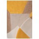 Silla Mona Patchwork Amarillo de tela (poliéster transpirable) - madera