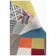 Silla Mona Patchwork Patchwork colores de tela (poliéster transpirable) - madera