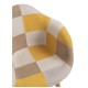 Silla Luba Patchwork Amarillo de tela (poliéster transpirable)