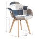 Silla Luba Patchwork Azul de tela (poliéster transpirable)