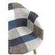 Silla Luba Patchwork Azul de tela (poliéster transpirable)