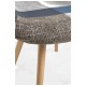Silla Luba Patchwork Azul de tela (poliéster transpirable)