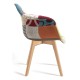 Silla Luba Patchwork Patchwork colores de tela (poliéster transpirable)