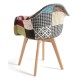 Silla Luba Patchwork Patchwork colores de tela (poliéster transpirable)
