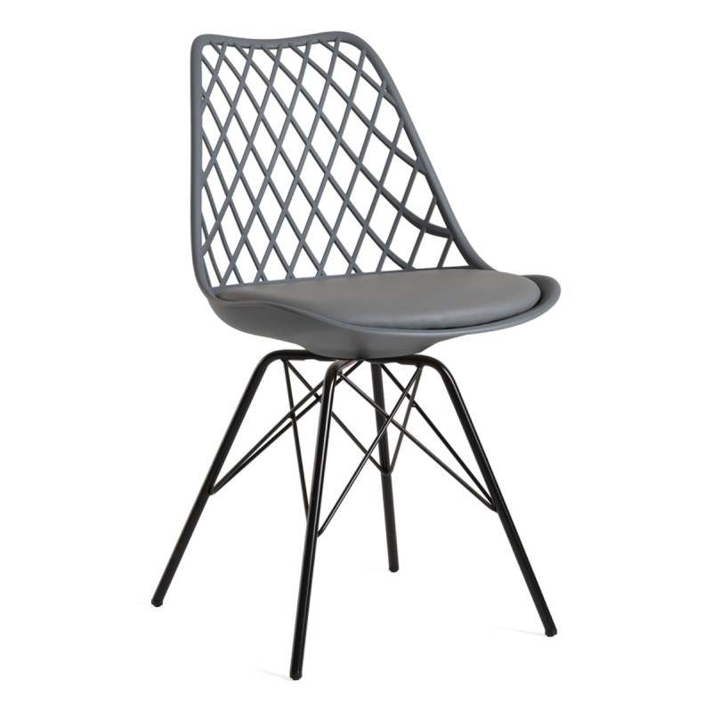 Silla Iron Mani Gris oscuro de polipropileno