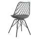 Silla Iron Mani Gris oscuro de polipropileno