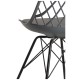 Silla Iron Mani Gris oscuro de polipropileno