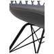 Silla Iron Mani Gris oscuro de polipropileno