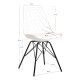 Silla Iron Mani Blanco de polipropileno