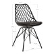 Silla Iron Mani Negro de polipropileno
