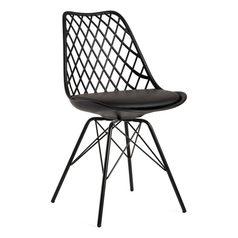 Silla Iron Mani Negro de polipropileno