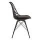 Silla Iron Mani Negro de polipropileno