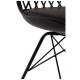 Silla Iron Mani Negro de polipropileno