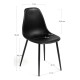 Silla Cleny Total Negro de polipropileno