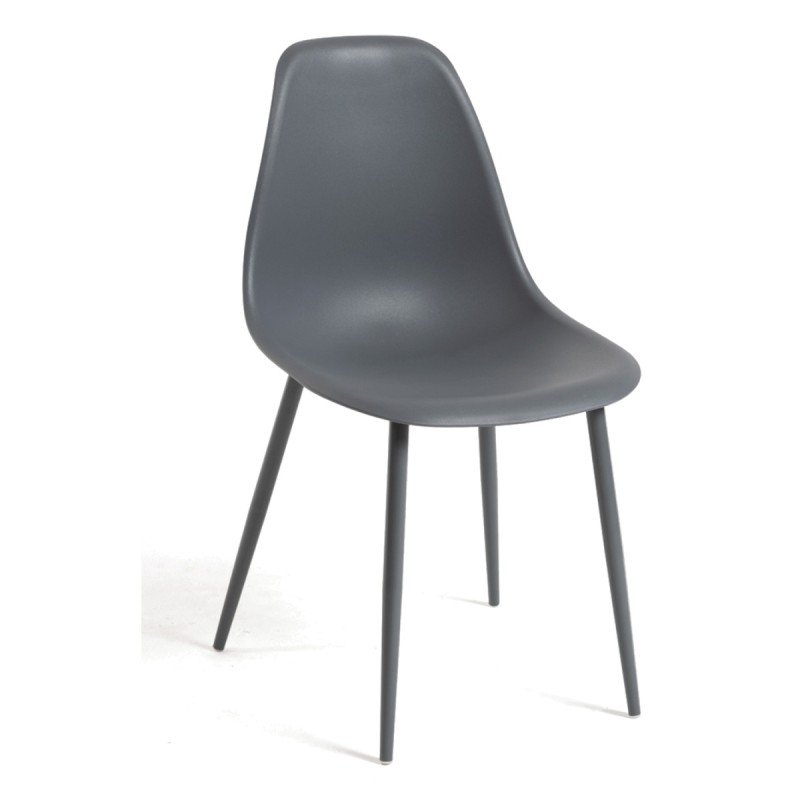 Silla Cleny Total Gris oscuro de polipropileno