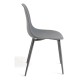 Silla Cleny Total Gris oscuro de polipropileno