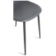Silla Cleny Total Gris oscuro de polipropileno