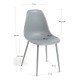 Silla Cleny Total Gris claro de polipropileno